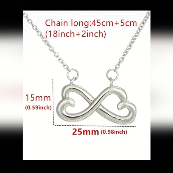 NWT Autism Mama Infinity Heart Necklace - Picture 2 of 4